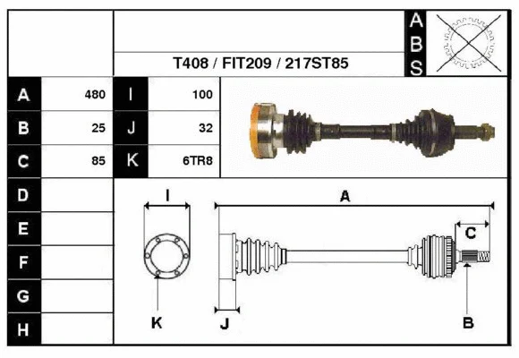 Arbre de transmission Technika 47217