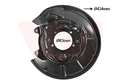 Déflecteur, disque de frein VAN WEZEL 5377373