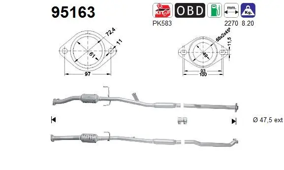 Catalyseur AS 95163