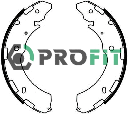 Jeu de mâchoires de frein PROFIT 5001-4052