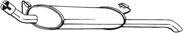 Silencieux arrière KLOKKERHOLM 185-135