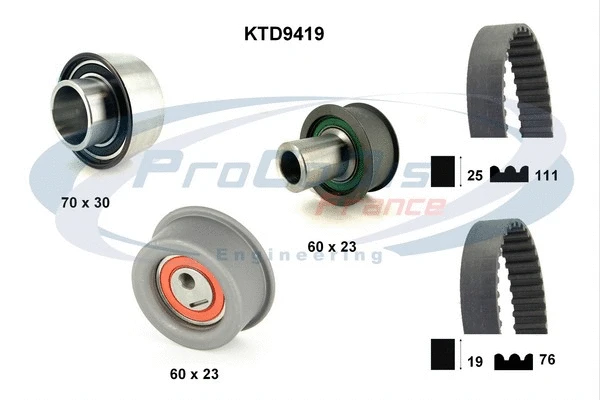 Kit de courroie crantée PROCODIS FRANCE KTD9419