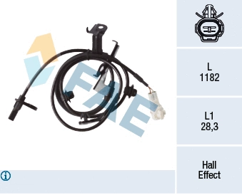 Capteur, vitesse de roue FAE 78391