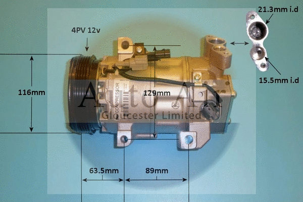 Compresseur, climatisation AUTO AIR GLOUCESTER 14-0298