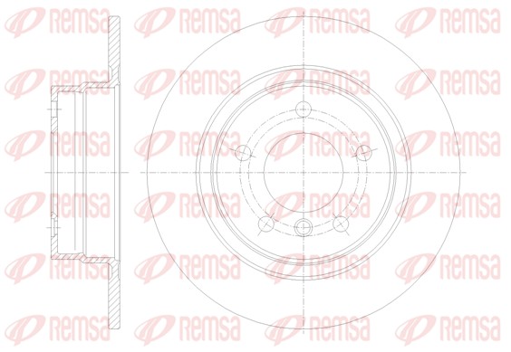 Disque de frein REMSA 61084.00
