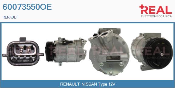 Compresseur, climatisation REAL 60073550OE