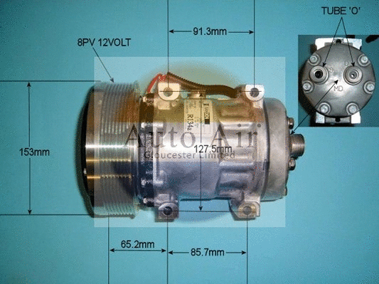 Compresseur, climatisation AUTO AIR GLOUCESTER 14-0410