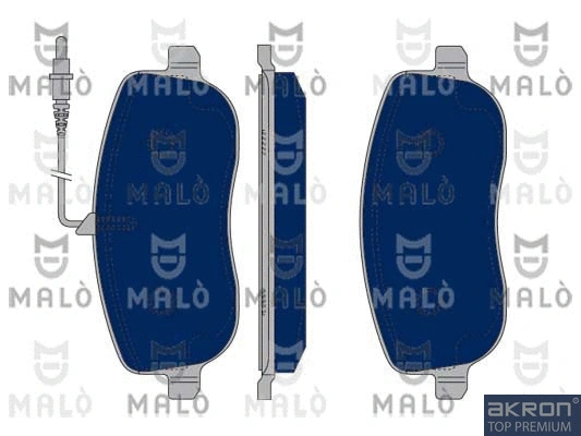 Kit de plaquettes de frein, frein à disque AKRON-MALÒ 1050137