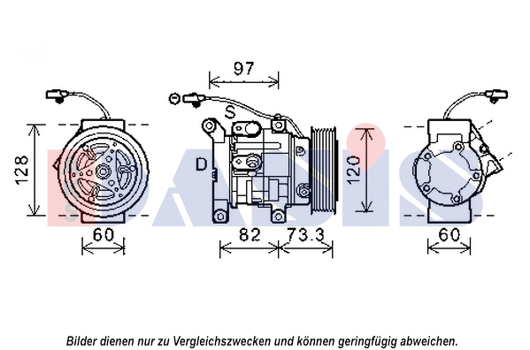 Compresseur, climatisation AKS DASIS 852627N