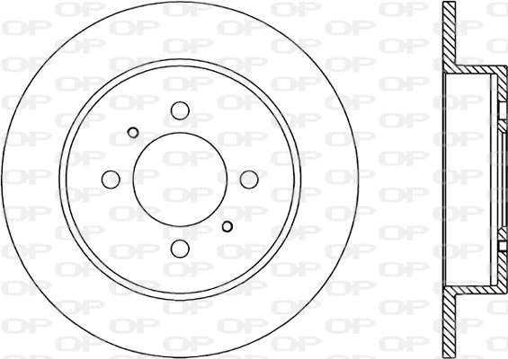 Disque de frein OPEN PARTS BDR1800.10