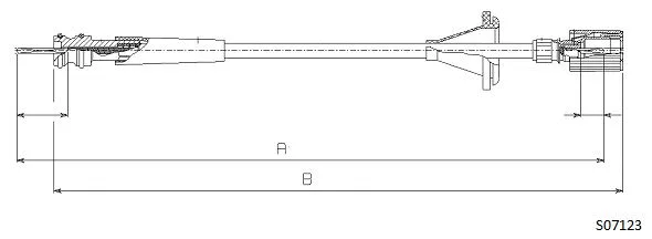 Câble flexible de commande de compteur CABOR S07123