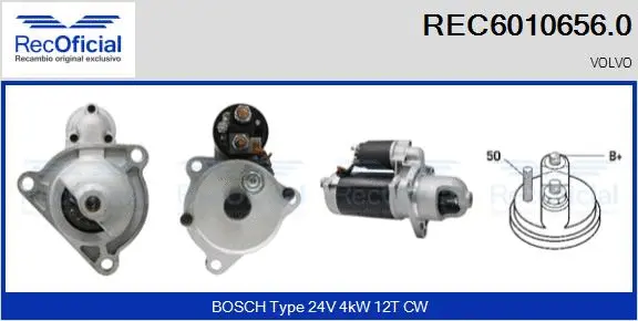 Démarreur RECOFICIAL REC6010656.0