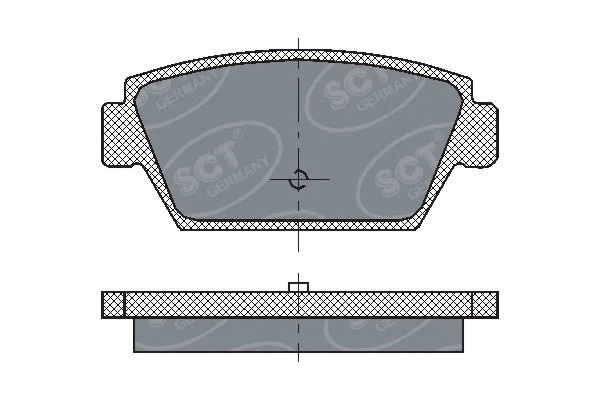 Kit de plaquettes de frein, frein à disque SCT - MANNOL SP 192 PR
