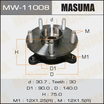 Kit de roulements de roue MASUMA MW-11008