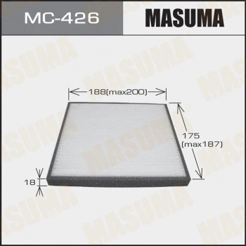 Filtre, air de l'habitacle MASUMA MC-426