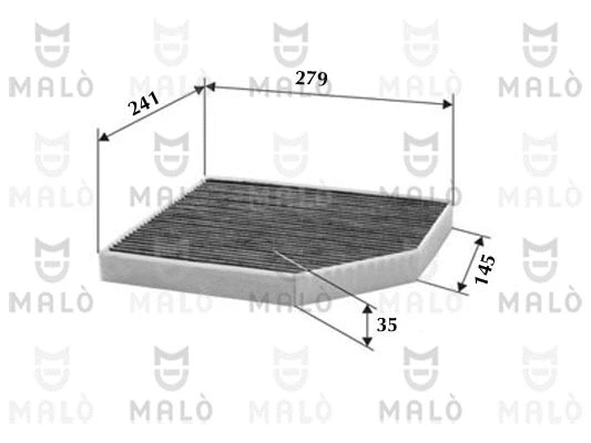 Filtre, air de l'habitacle AKRON-MALÒ 1531752