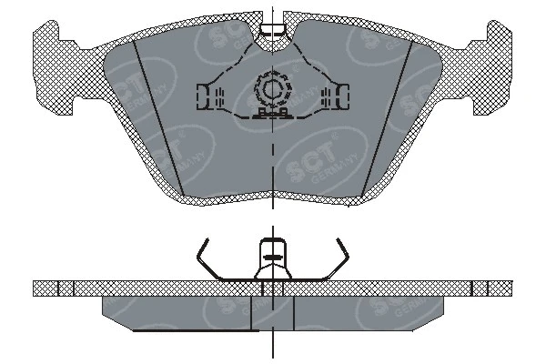 Kit de plaquettes de frein, frein à disque SCT - MANNOL SP 152 PR