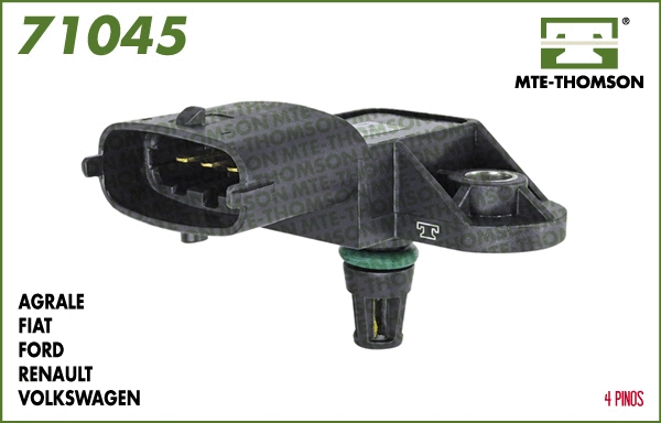 Capteur, pression du tuyau d'admission MTE-THOMSON 71045