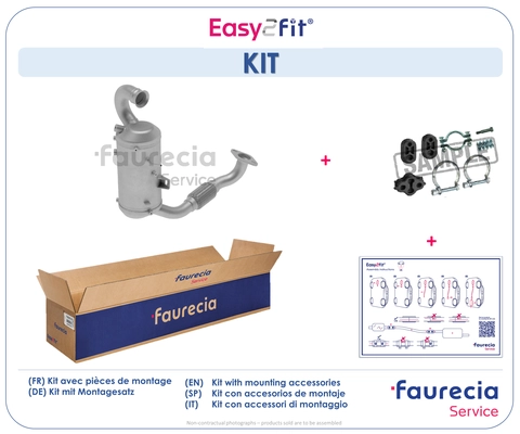 Filtre à particules / à suie, échappement Faurecia FS30403F
