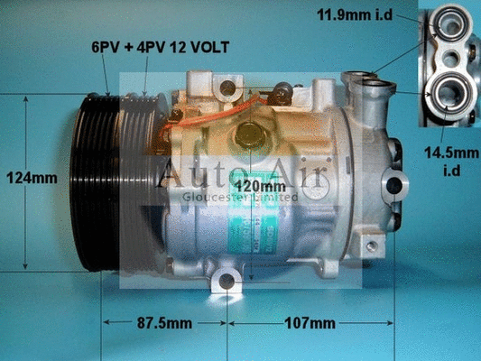Compresseur, climatisation AUTO AIR GLOUCESTER 14-0219