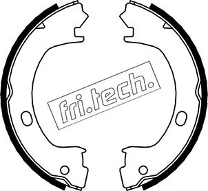 Jeu de mâchoires de frein, frein de stationnement fri.tech. 1023.006