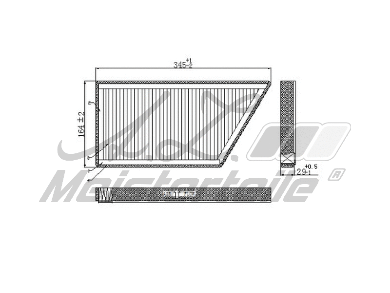 Filtre, air de l'habitacle A.Z. Meisterteile AZMT-41-010-1676