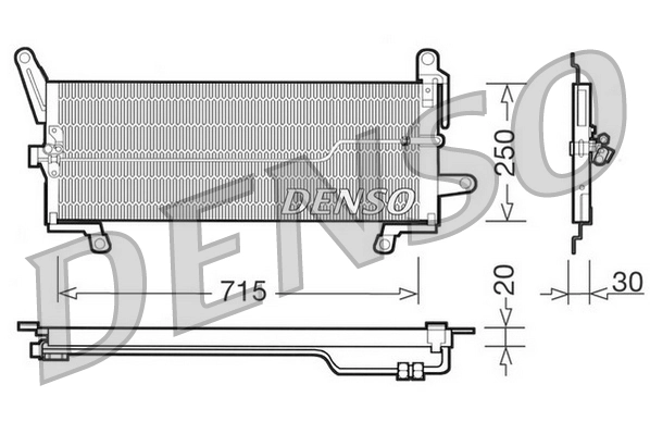 Condenseur, climatisation DENSO DCN09097