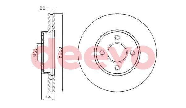 Disque de frein DEEVO BD35200