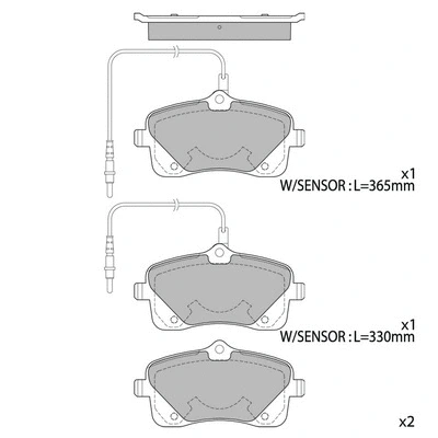 Kit de plaquettes de frein, frein à disque HAGEN GP4052