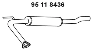 Silencieux avant EBERSPÄCHER 95 11 8436