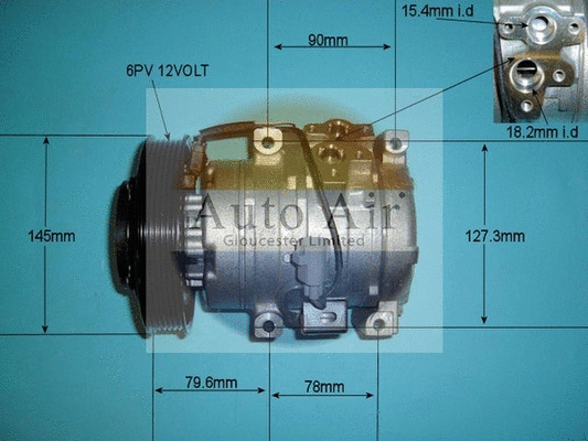Compresseur, climatisation AUTO AIR GLOUCESTER 14-4801
