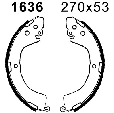 Jeu de mâchoires de frein BSF 01636