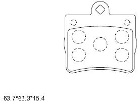 Kit de plaquettes de frein, frein à disque ASIMCO KD7573