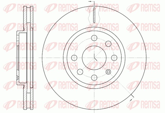Disque de frein REMSA 6611.10