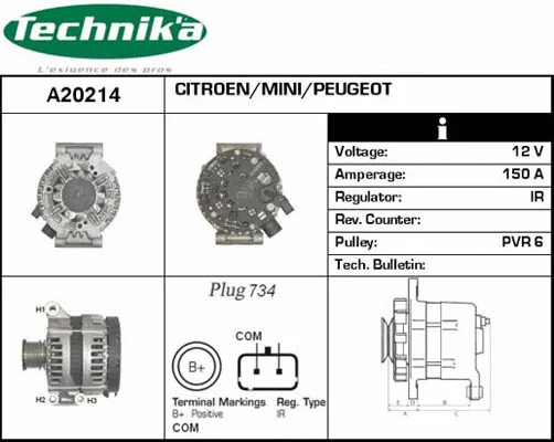 Alternateur Technika A20214