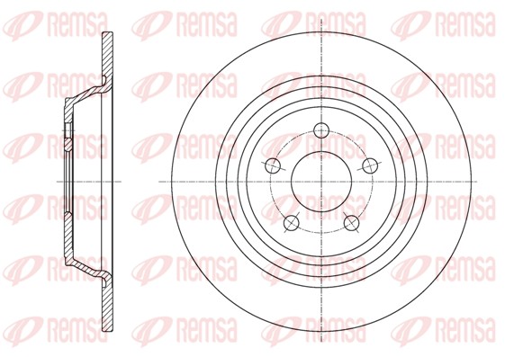 Disque de frein REMSA 61604.00