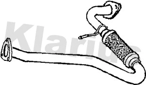 Tuyau d'échappement KLARIUS 142870