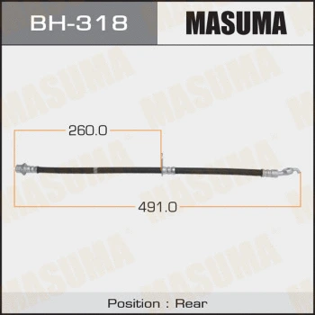 Flexible de frein MASUMA BH-318