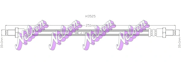Flexible de frein KAWE H3525