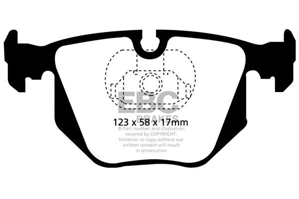 Kit de plaquettes de frein, frein à disque EBC Brakes DP21118