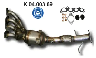 Catalyseur en coude EBERSPÄCHER 04.003.69