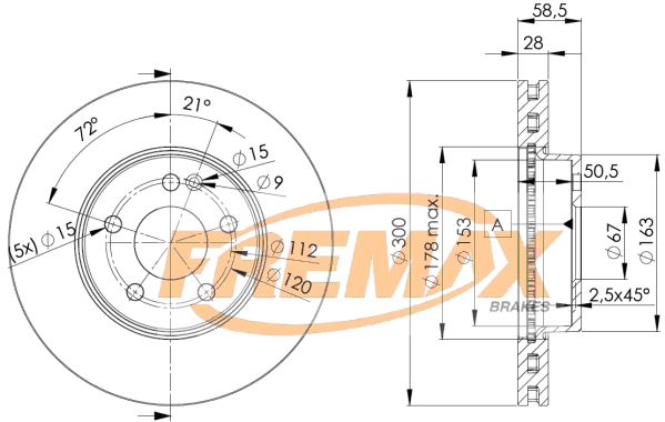 Disque de frein FREMAX BD-0415