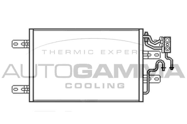 Condenseur, climatisation AUTOGAMMA 103524