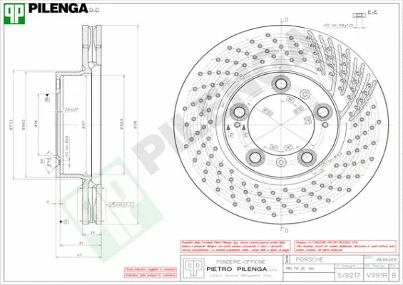 Disque de frein PILENGA V991R