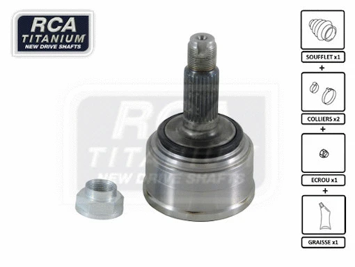 Jeu de joints, arbre de transmission RCA FRANCE HO20