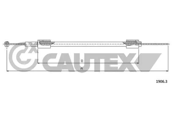 Tirette de capot moteur CAUTEX 761233