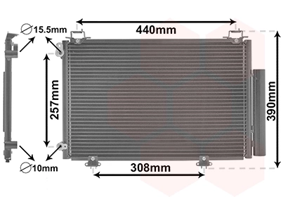 Condenseur, climatisation VAN WEZEL 53005267