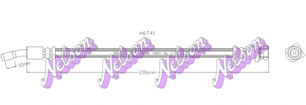Flexible de frein KAWE H6741