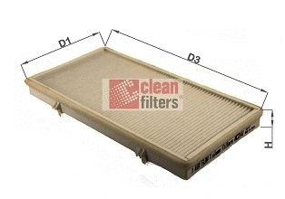 Filtre, air de l'habitacle CLEAN FILTERS NC2141