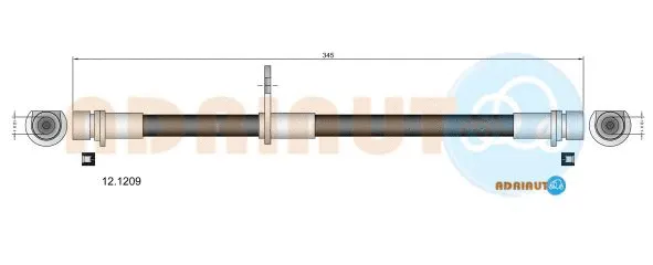 Flexible de frein ADRIAUTO 12.1209